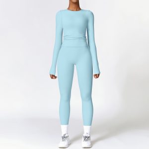 Athletic Set (Long Sleeve Top + Leggings)